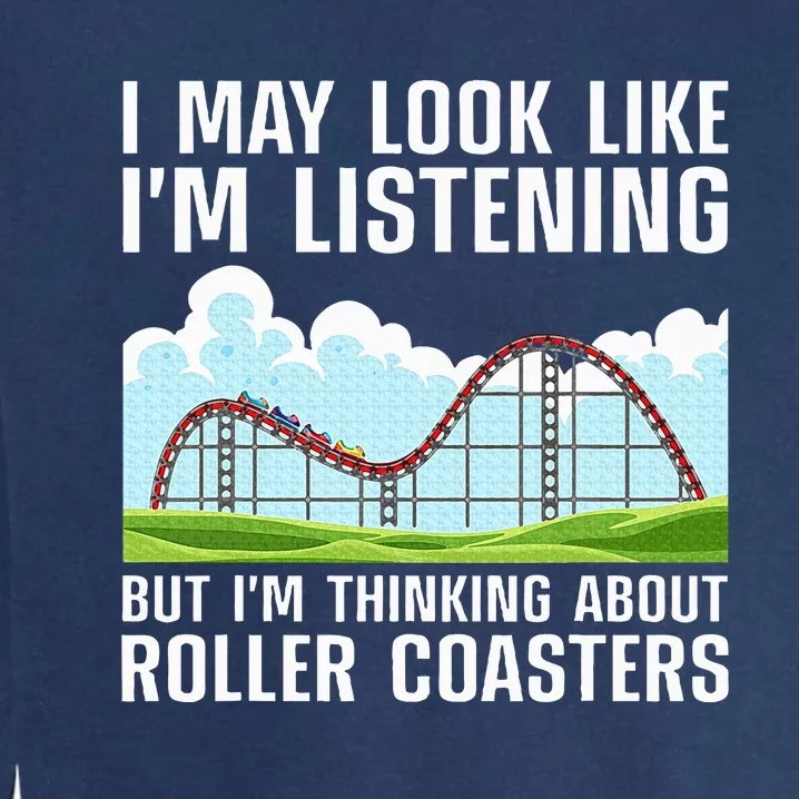 Funny Roller Coaster Art Roller Coaster Lover Garment-Dyed Sweatshirt