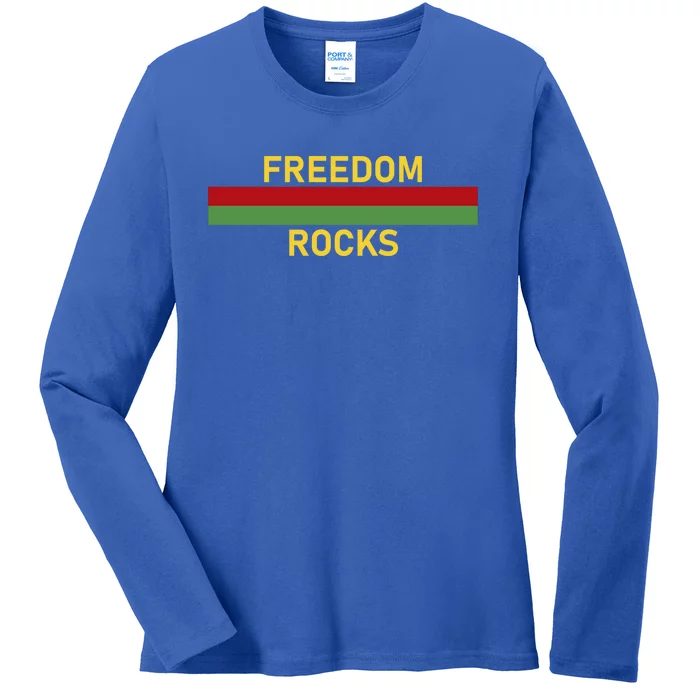 Freedom Rocks Cool Gift Ladies Long Sleeve Shirt