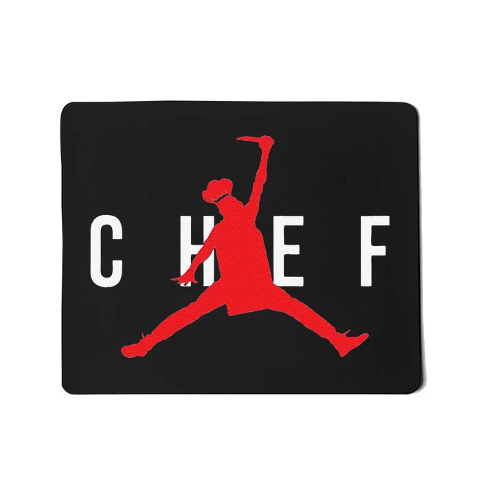 Funny Restaurant Chef Jumping Chef Knife Mousepad