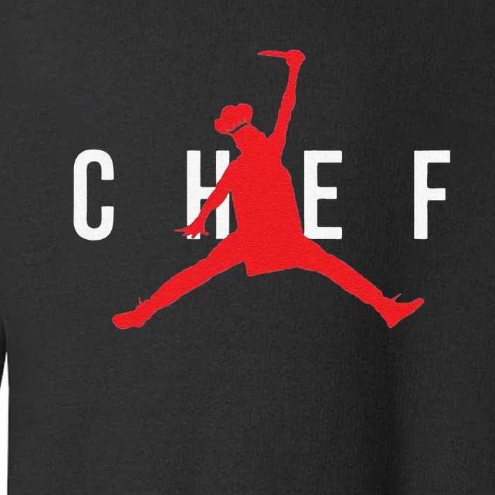 Funny Restaurant Chef Jumping Chef Knife Toddler Sweatshirt