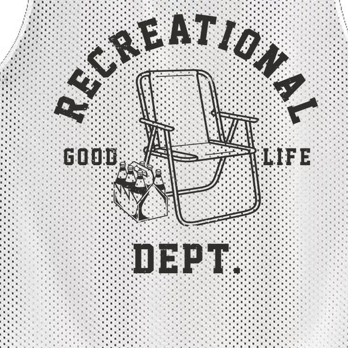 Funny Recreational Department Good Life Mesh Reversible Basketball Jersey Tank