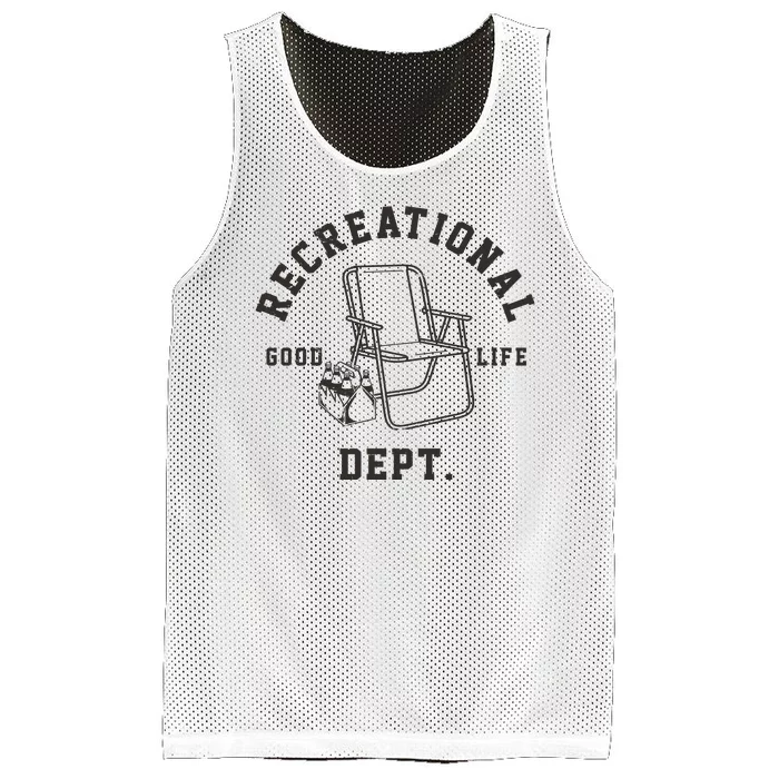 Funny Recreational Department Good Life Mesh Reversible Basketball Jersey Tank