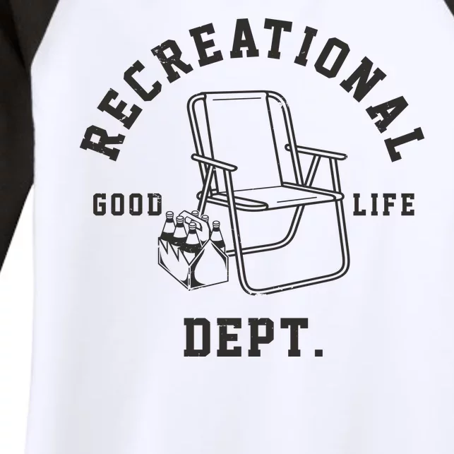 Funny Recreational Department Good Life Women's Tri-Blend 3/4-Sleeve Raglan Shirt