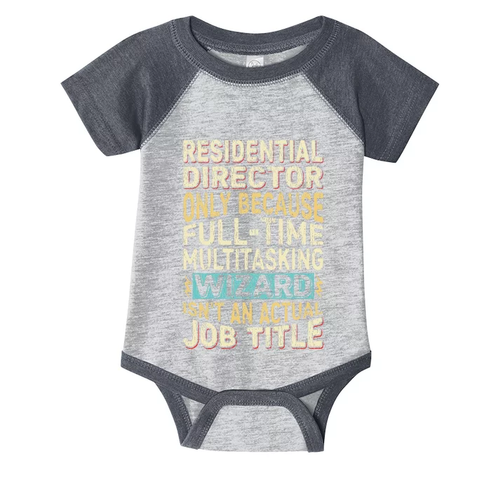 Funny Residential Director Multitasking Wizard Quote Infant Baby Jersey Bodysuit