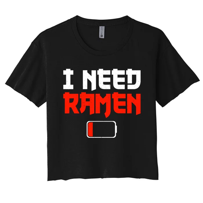 Funny Ra Design For Ra Noodles Lovers Women's Crop Top Tee