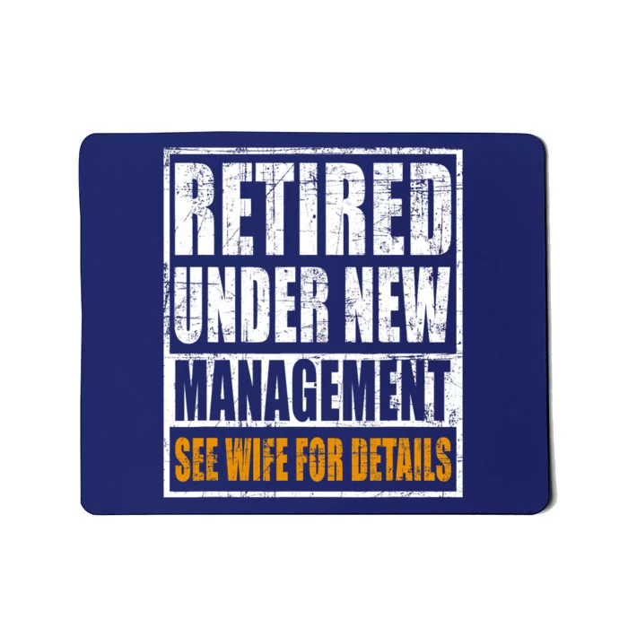 Funny Retirement Dad See Wife For Details Retiring Party Humor Lovers Mousepad