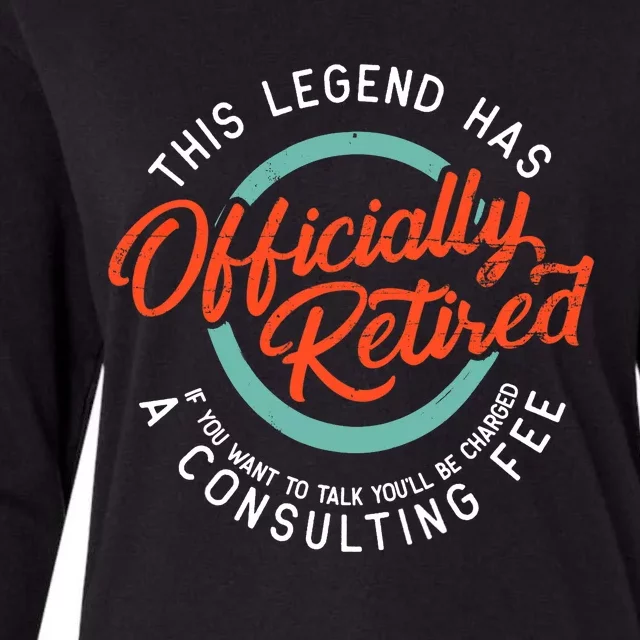 Funny Retired Design, Funny Retirement Tee, Funny Grandpa Womens Cotton Relaxed Long Sleeve T-Shirt