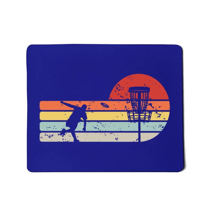 Funny Retro Disc Golf Frisbee Gift Mousepad