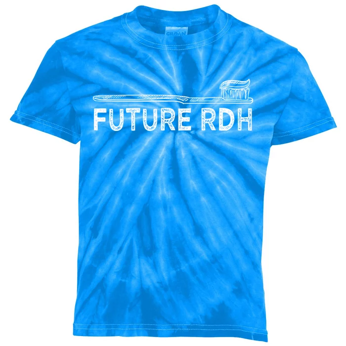 Future Rdh Dental Hygienist Student Dentist Graduate Dental Gift Kids Tie-Dye T-Shirt