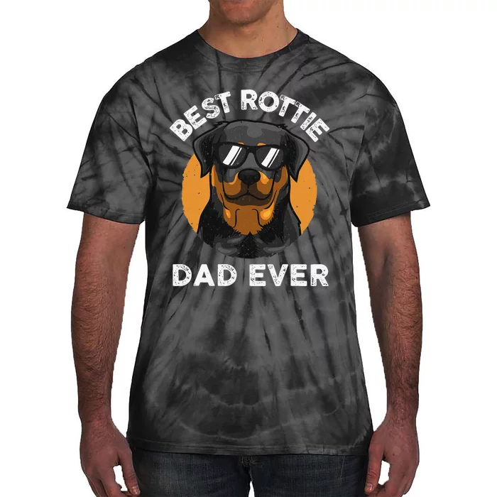 Funny Rottweiler Dad Design For Grandpa Rottie Dad Quote Tie-Dye T-Shirt