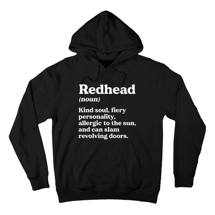 Funny Redhead Definition Ginger Red Hair MC1R Gene Hoodie