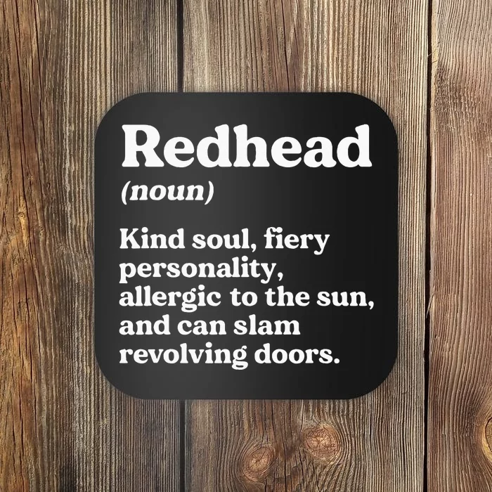 Funny Redhead Definition Ginger Red Hair MC1R Gene Coaster