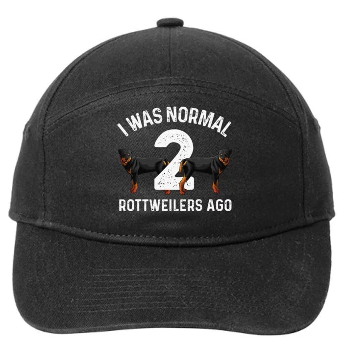 Funny Rottweiler Designs For Rott Pet Lovers 7-Panel Snapback Hat