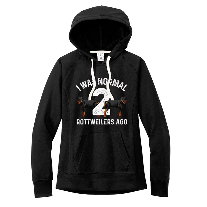 Funny Rottweiler Designs For Rott Pet Lovers Women's Fleece Hoodie