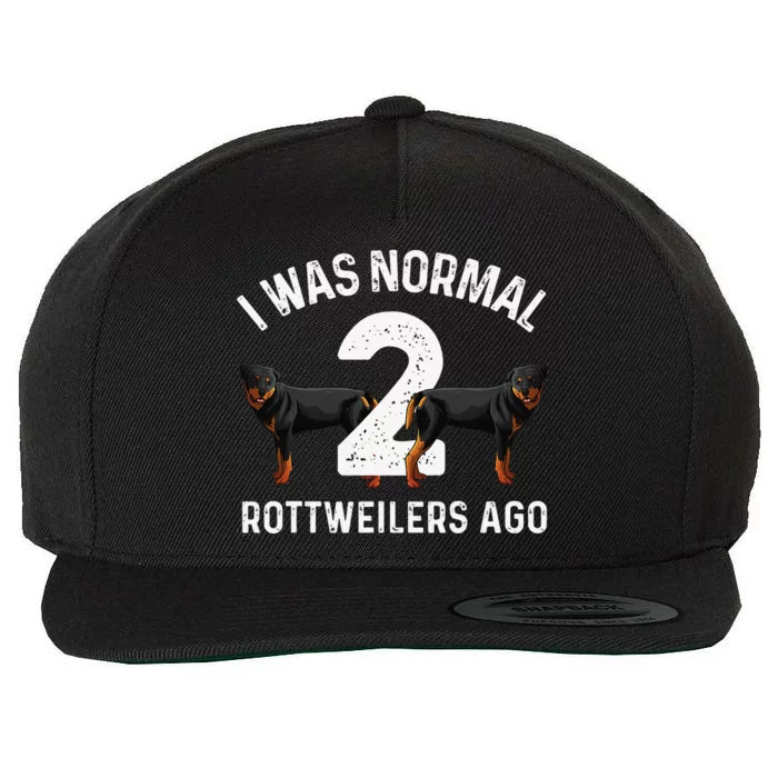 Funny Rottweiler Designs For Rott Pet Lovers Wool Snapback Cap