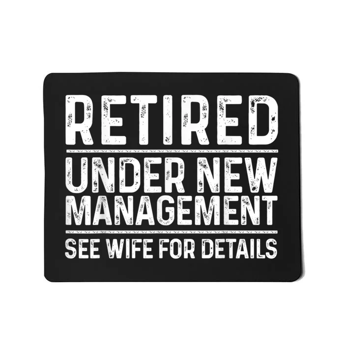 Funny Retirement Design Men Dad Retiring Party Humor Lovers Mousepad