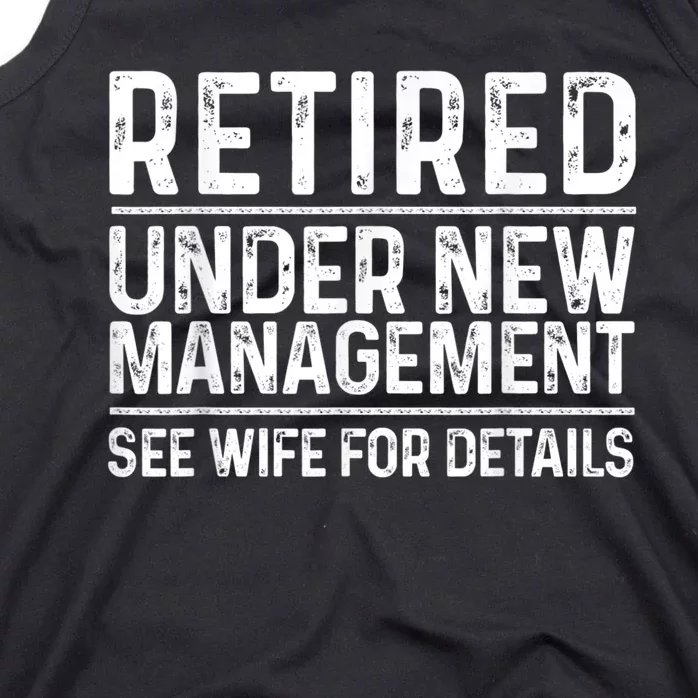 Funny Retirement Design Men Dad Retiring Party Humor Lovers Tank Top