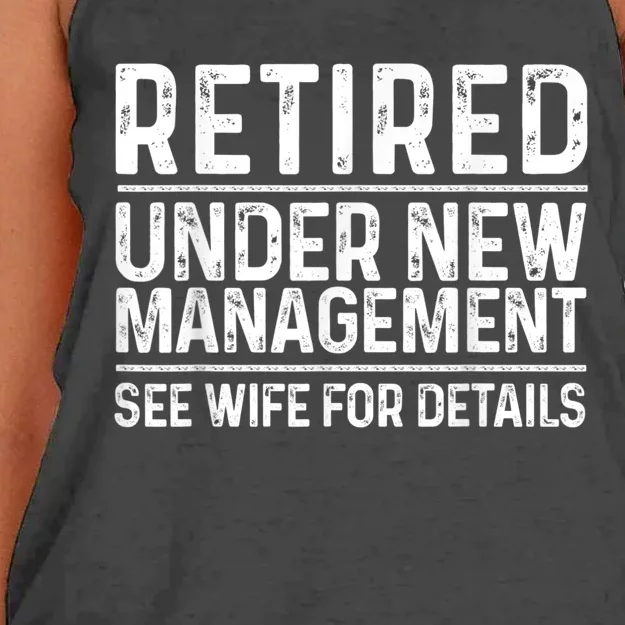 Funny Retirement Design Men Dad Retiring Party Humor Lovers Women's Knotted Racerback Tank