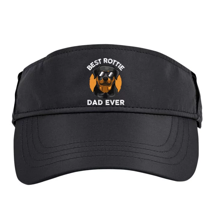 Funny Rottweiler Dad Design For Grandpa Rottie Dad Quote Adult Drive Performance Visor