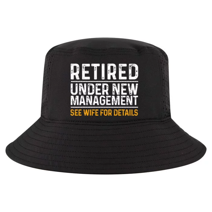 Funny Retirement Design Men Dad Retiring Party Humor Lovers Cool Comfort Performance Bucket Hat