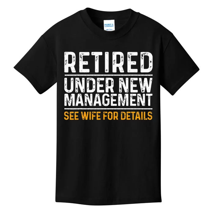 Funny Retirement Design Men Dad Retiring Party Humor Lovers Kids T-Shirt