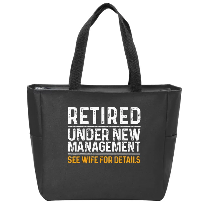 Funny Retirement Design Men Dad Retiring Party Humor Lovers Zip Tote Bag