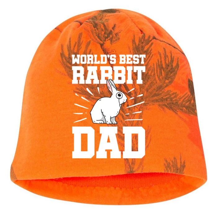 Funny Rabbit Dad Bunny Animal Best Father Design Great Gift Kati - Camo Knit Beanie