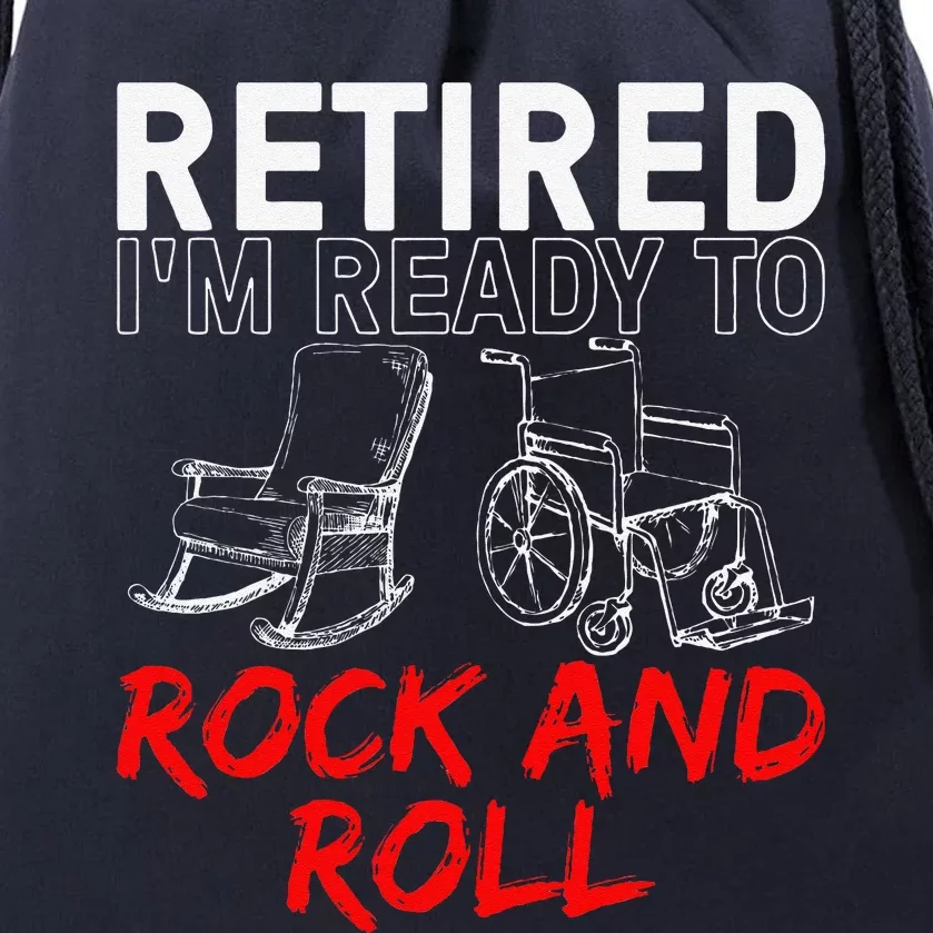 Funny Retirement Design For Retired Retirement Drawstring Bag