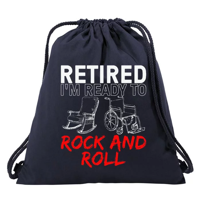 Funny Retirement Design For Retired Retirement Drawstring Bag