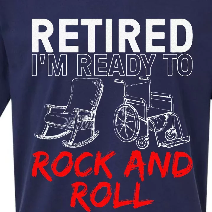 Funny Retirement Design For Retired Retirement Sueded Cloud Jersey T-Shirt