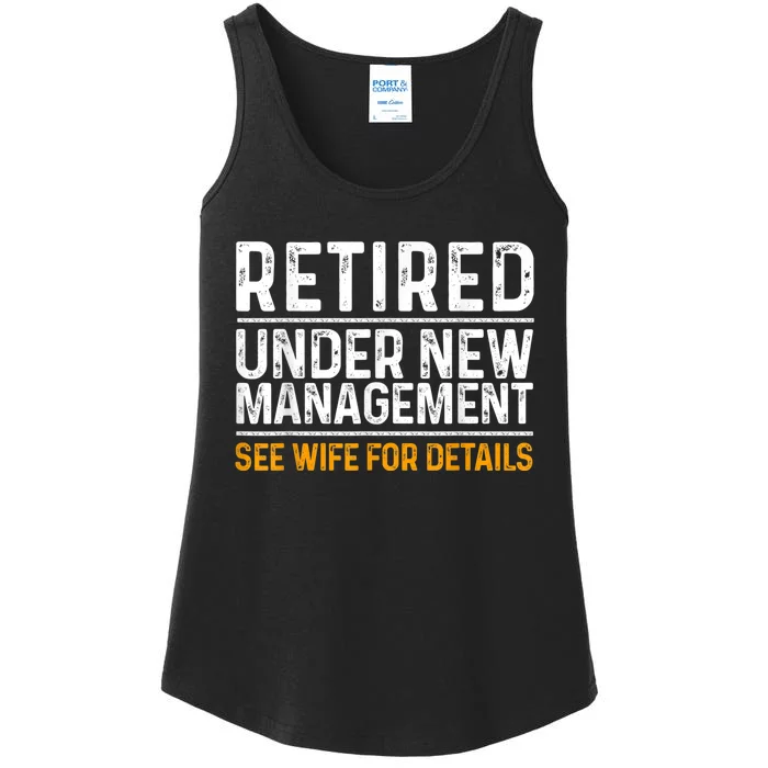 Funny Retirement Design  Dad Retiring Party Humor Lovers Ladies Essential Tank