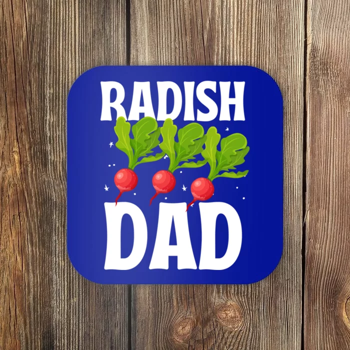 Funny Radish Dad Vegetable Fathers' Day Gardener Lover Meaningful Gift Coaster