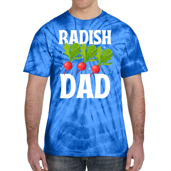 Funny Radish Dad Vegetable Fathers' Day Gardener Lover Meaningful Gift Tie-Dye T-Shirt