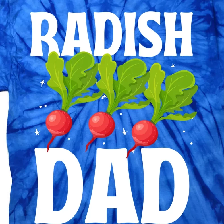 Funny Radish Dad Vegetable Fathers' Day Gardener Lover Meaningful Gift Tie-Dye T-Shirt