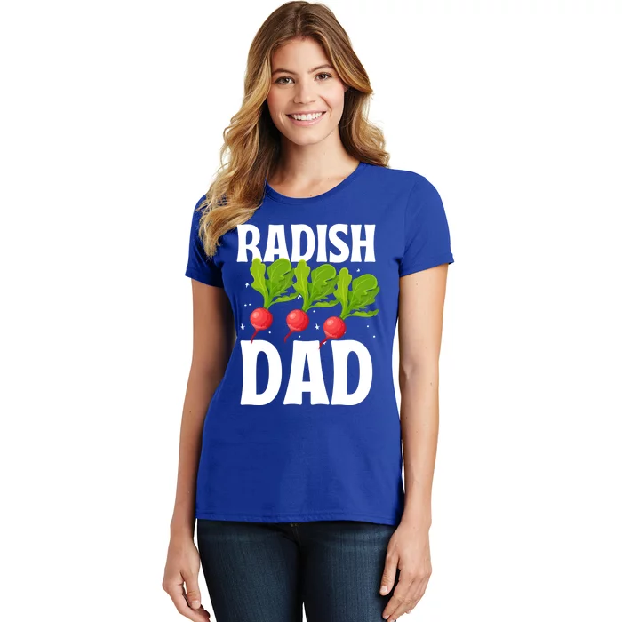 Funny Radish Dad Vegetable Fathers' Day Gardener Lover Meaningful Gift Women's T-Shirt