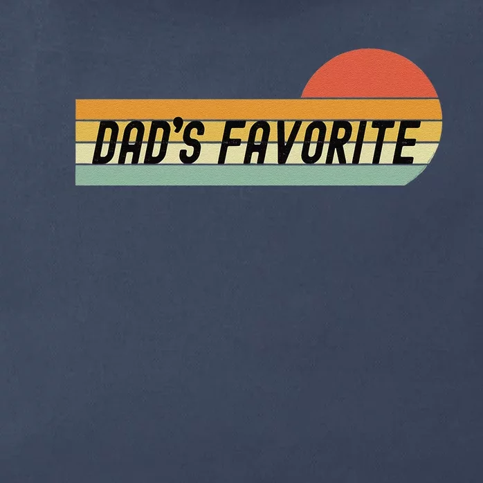 Funny Retro Dads Favorite Son Or Daughter Fathers Day Zip Tote Bag