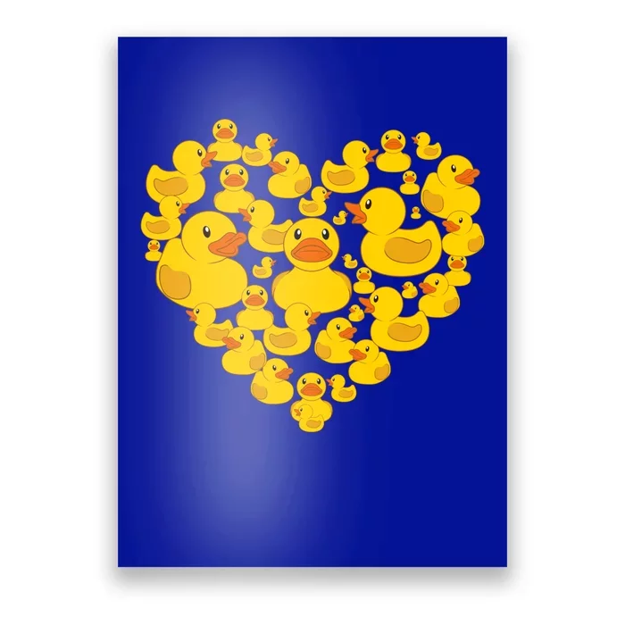 Funny Rubber Duck Gift Duckies Lovers Gift Poster