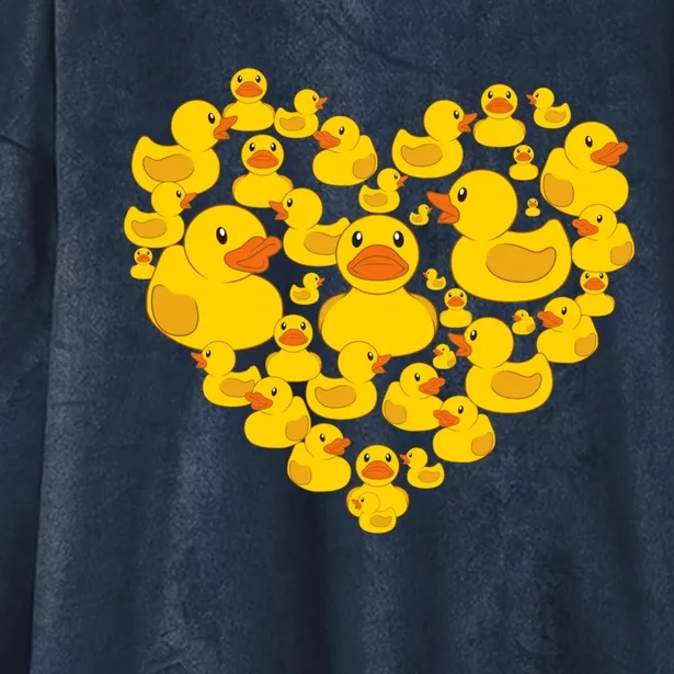 Funny Rubber Duck Gift Duckies Lovers Gift Hooded Wearable Blanket