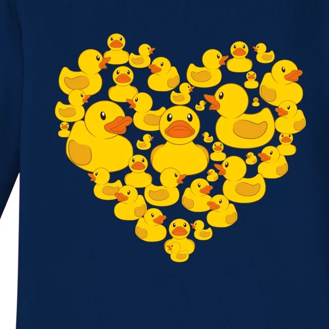 Funny Rubber Duck Gift Duckies Lovers Gift Baby Long Sleeve Bodysuit