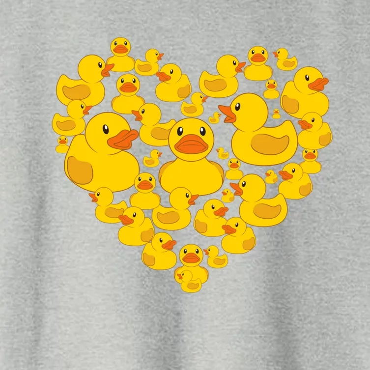 Funny Rubber Duck Gift Duckies Lovers Gift Women's Crop Top Tee