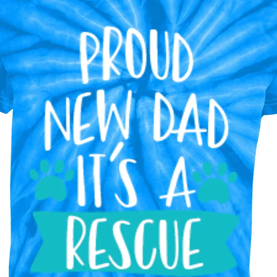 Funny Rescue Dog Dad Dog Birthday Dog Adoption Day Gift Kids Tie-Dye T-Shirt