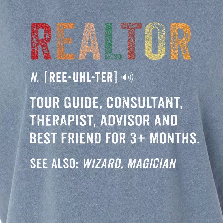 Funny Realtor Definition Realtor Life Real Estate Agent Garment-Dyed Women's Muscle Tee