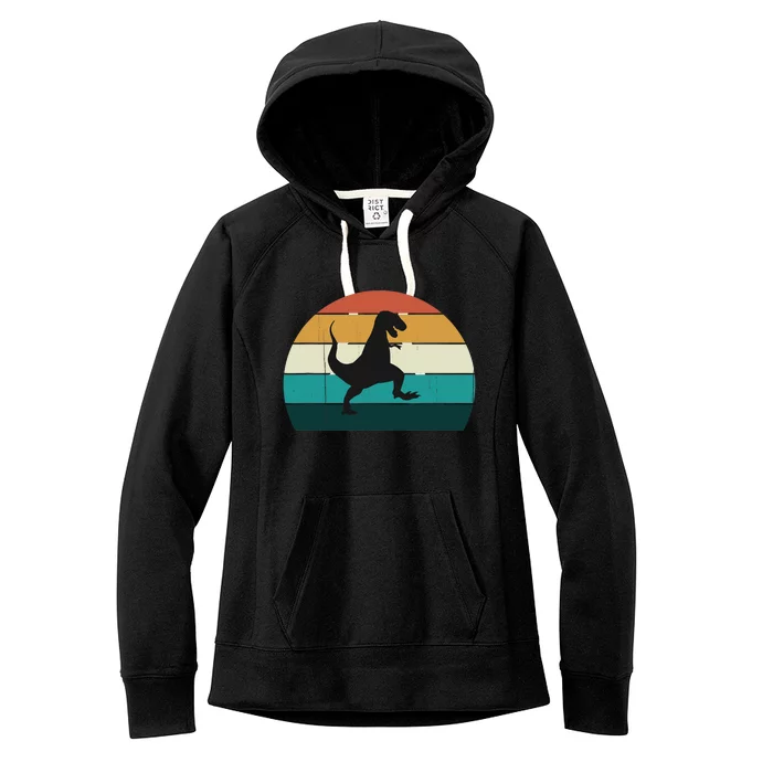 Funny Retro Dinosaur - Great Dino / T-Rex TRex Lovers Gift Women's Fleece Hoodie