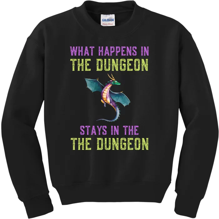 Funny RPG D20 Dungeon Game Gift Kids Sweatshirt