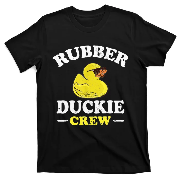 Funny Rubber Duck Yellow Duckie Crew Bath Ducks Duckling Toy T-Shirt