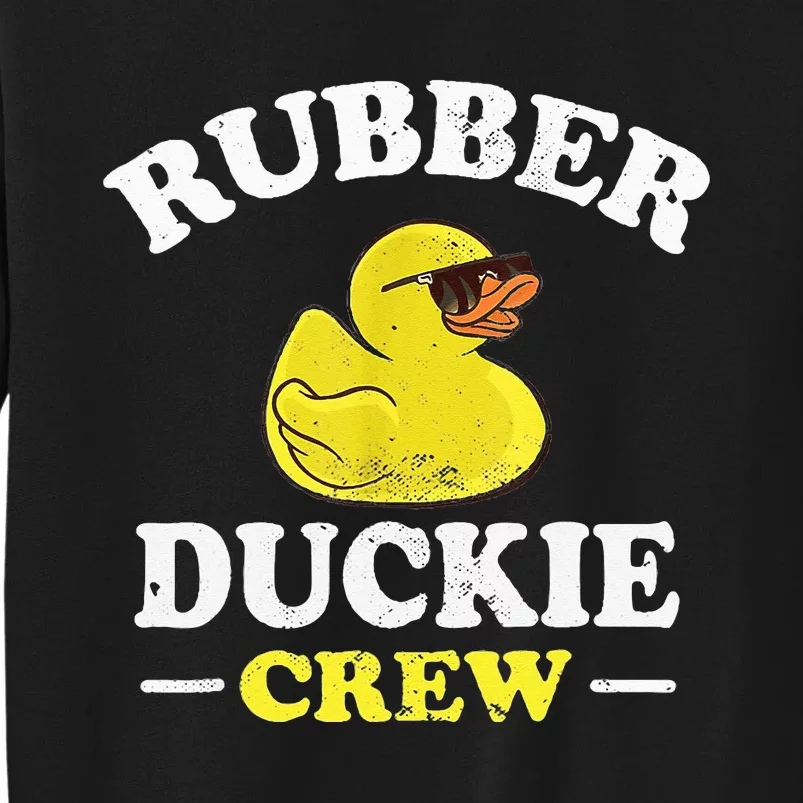 Funny Rubber Duck Yellow Duckie Crew Bath Ducks Duckling Toy Tall Sweatshirt