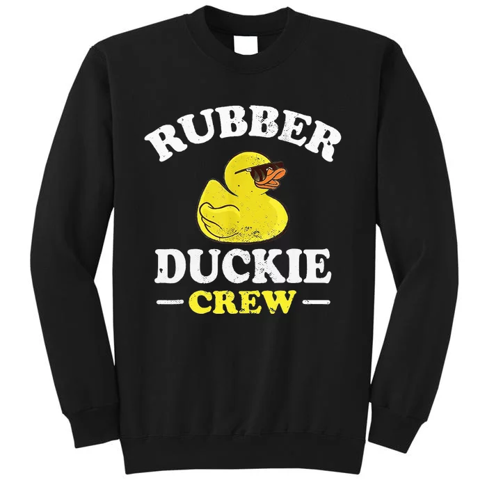 Funny Rubber Duck Yellow Duckie Crew Bath Ducks Duckling Toy Tall Sweatshirt