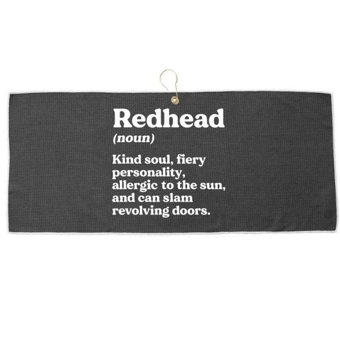 Funny Redhead Definition Ginger Red Hair MC1R Gene Large Microfiber Waffle Golf Towel