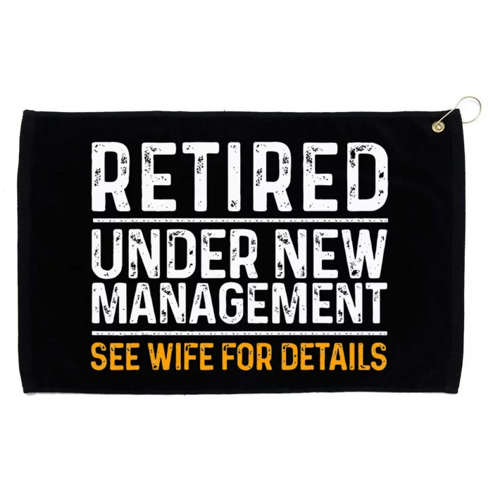 Funny Retirement Design Men Dad Retiring Party Humor Lovers Grommeted Golf Towel