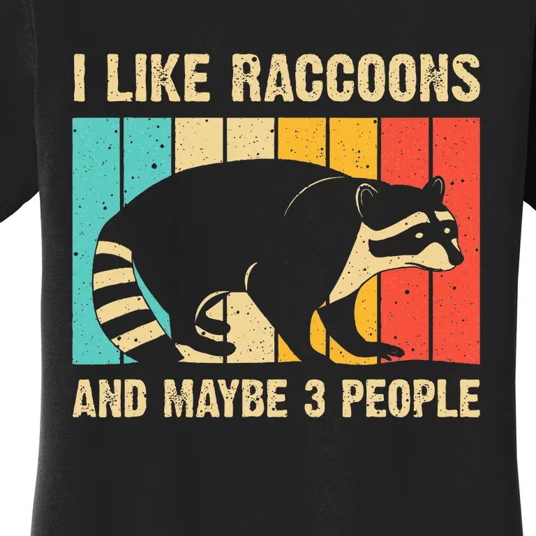 Funny Raccoon Design For Women Raccoon Lover Women's T-Shirt